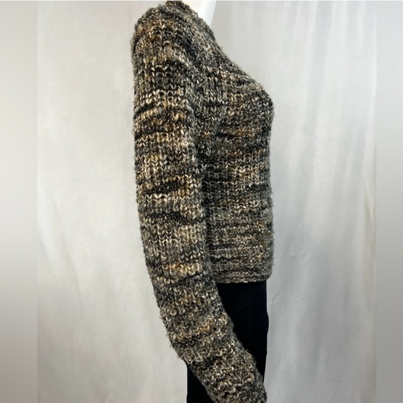 Aritzia. Wilfred.EUC.Cropped.Retrograde Mock neck sweater.Heather grey mélange.L - Picture 7 of 13